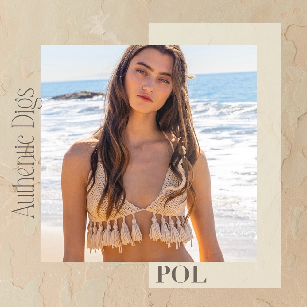 POL Crochet Tassel Bikini in Cream - Picture 2 of 7